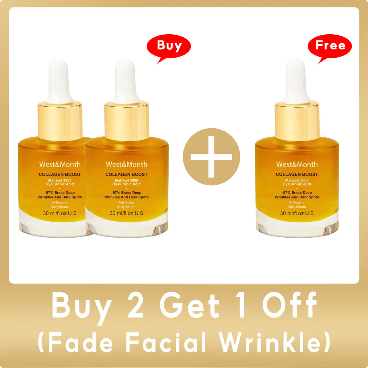 West Month Collagen Firming Face Serum – Anti-Aging 30ml Anti-Aging Face Serum SWANS Buy 2 Get 1 Off