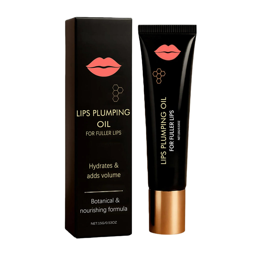 Plumping Lip Oil – Volumizing Glow & Hydrating Lip Balm Lip Glow Oil SWANS 15g Boxed