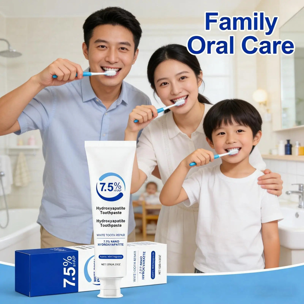 SWANS Nano Hydroxyapatite Whitening Toothpaste Mint 120g Whitening Toothpaste SWANS