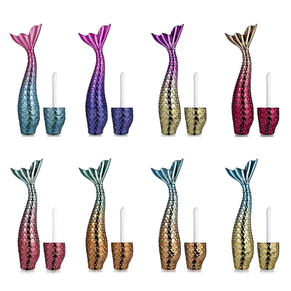 3ml Mermaid Tail Empty Lip Gloss Tubes – 12 Colors Refillable Lip Gloss Containers SWANS
