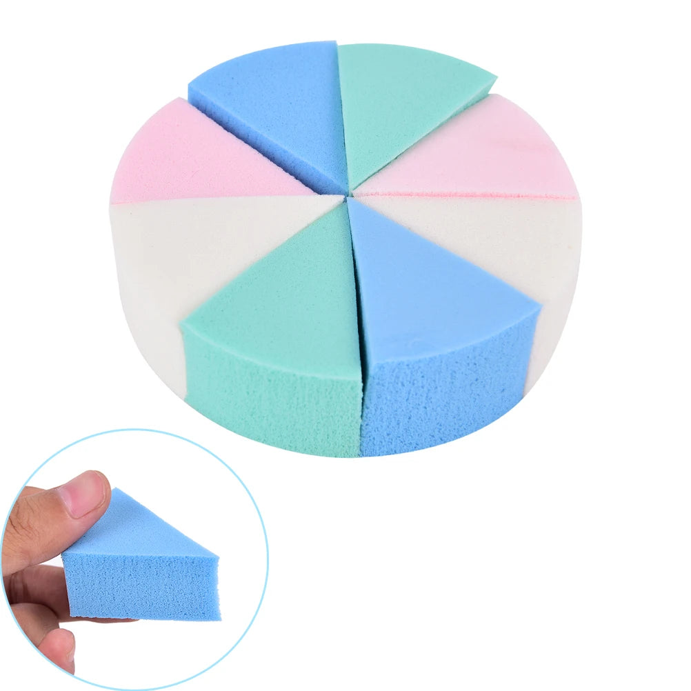 8-Pack Triangle Makeup Sponge Puffs – Soft Face Cleansing Set Makeup Sponge Puff SWANS