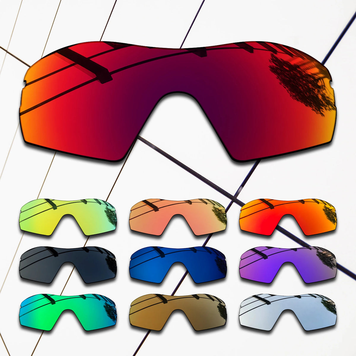 E.O.S Polarized Replacement Lenses for Oakley Radar XL – UV400 Replacement Sunglass Lenses SWANS