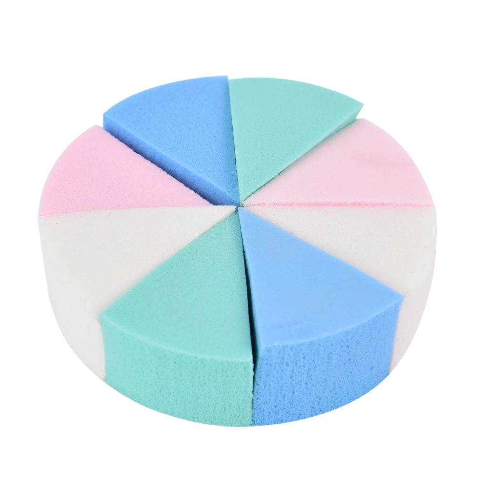 8-Pack Triangle Makeup Sponge Puffs – Soft Face Cleansing Set Makeup Sponge Puff SWANS