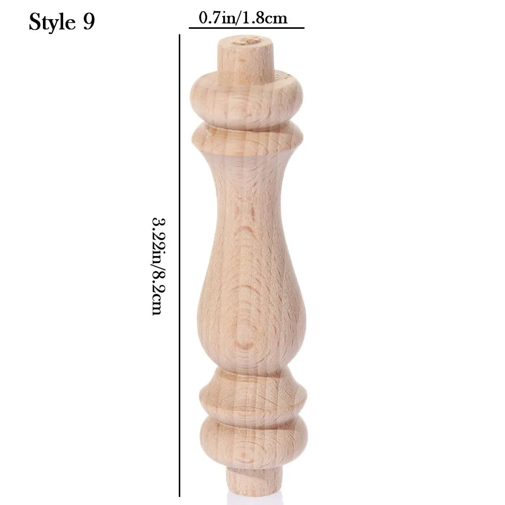 Vintage Wood Carved Furniture Leg – European Cabinet Foot Wood Furniture Leg SWANS 9