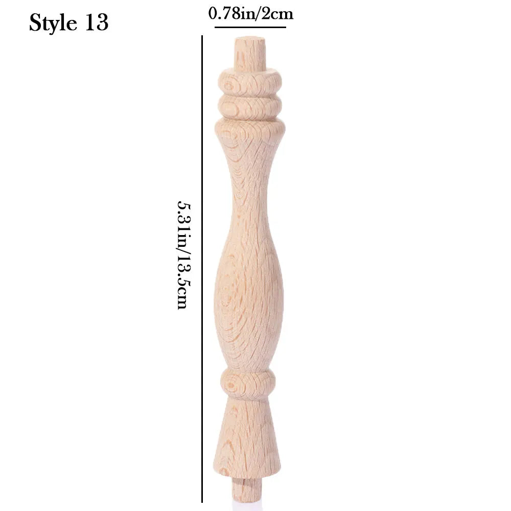 Vintage Wood Carved Furniture Leg – European Cabinet Foot Wood Furniture Leg SWANS 13