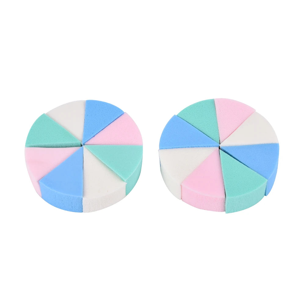 8-Pack Triangle Makeup Sponge Puffs – Soft Face Cleansing Set Makeup Sponge Puff SWANS