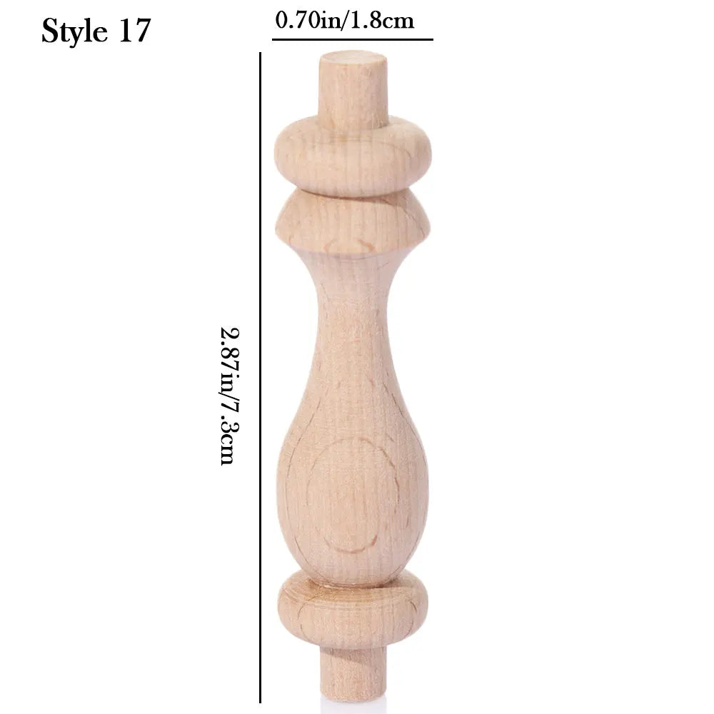 Vintage Wood Carved Furniture Leg – European Cabinet Foot Wood Furniture Leg SWANS 17