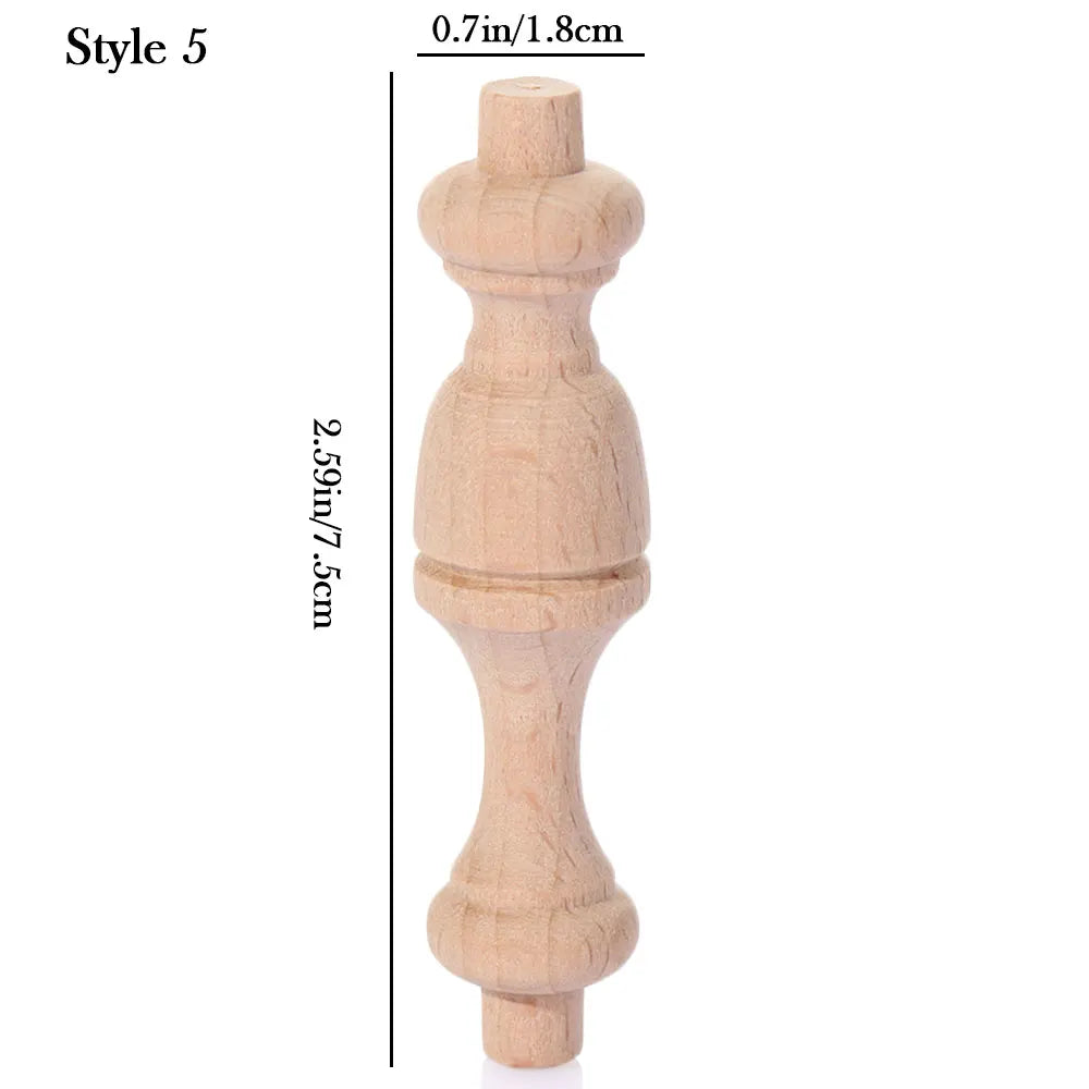 Vintage Wood Carved Furniture Leg – European Cabinet Foot Wood Furniture Leg SWANS 5