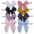 Handmade Linen Bow Hair Clips – Baby Girls & Women
