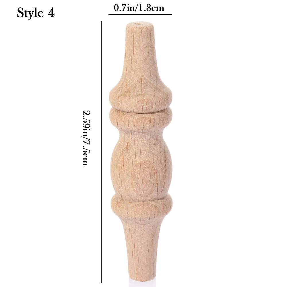 Vintage Wood Carved Furniture Leg – European Cabinet Foot Wood Furniture Leg SWANS 4