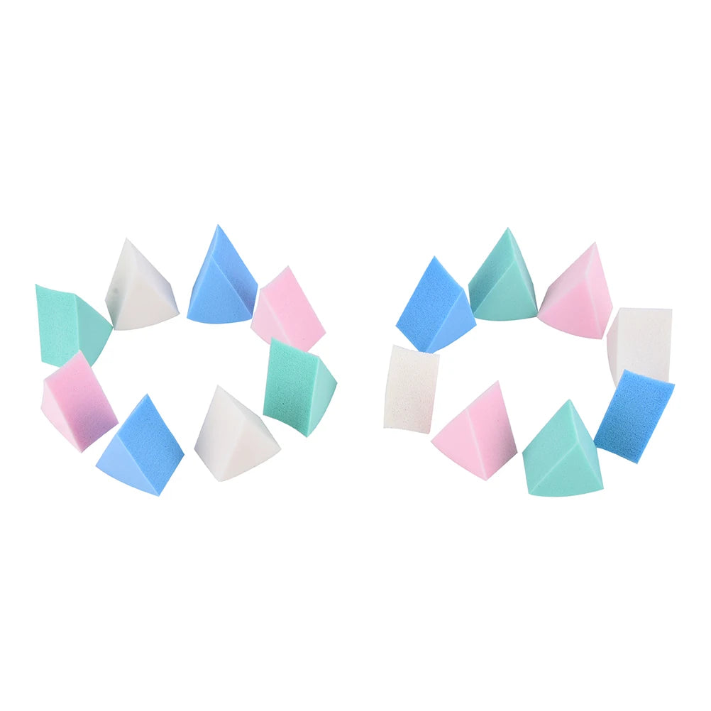 8-Pack Triangle Makeup Sponge Puffs – Soft Face Cleansing Set Makeup Sponge Puff SWANS