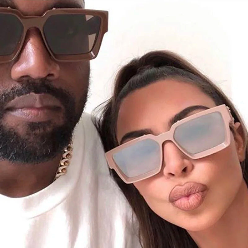 TOYEARN Oversized Square Sunglasses UV400 Women Men Big Frame Fashion Sunglasses SWANS