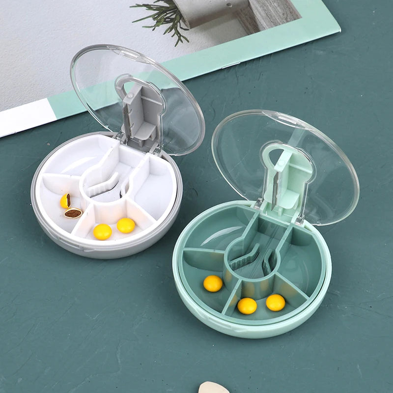 Portable Mini Pill Cutter Splitter with Storage Case Pill Cutter Organizer SWANS