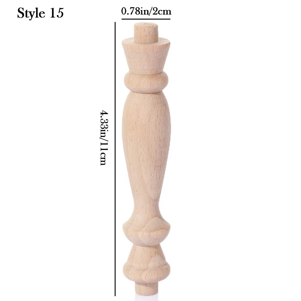 Vintage Wood Carved Furniture Leg – European Cabinet Foot Wood Furniture Leg SWANS 15