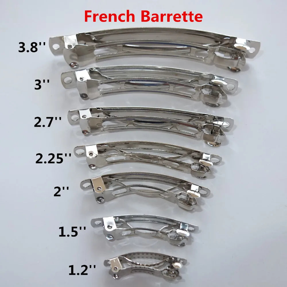 100-Pack Alligator Hair Clips French Barrettes DIY Bow Supplies Hair Clip Set SWANS