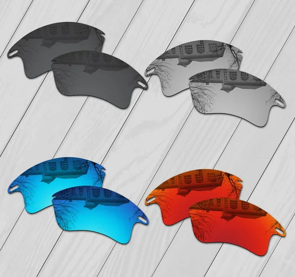 Polarized Replacement Lenses for Oakley Fast Jacket XL – E.O.S Replacement Sunglass Lenses SWANS 4 Pairs