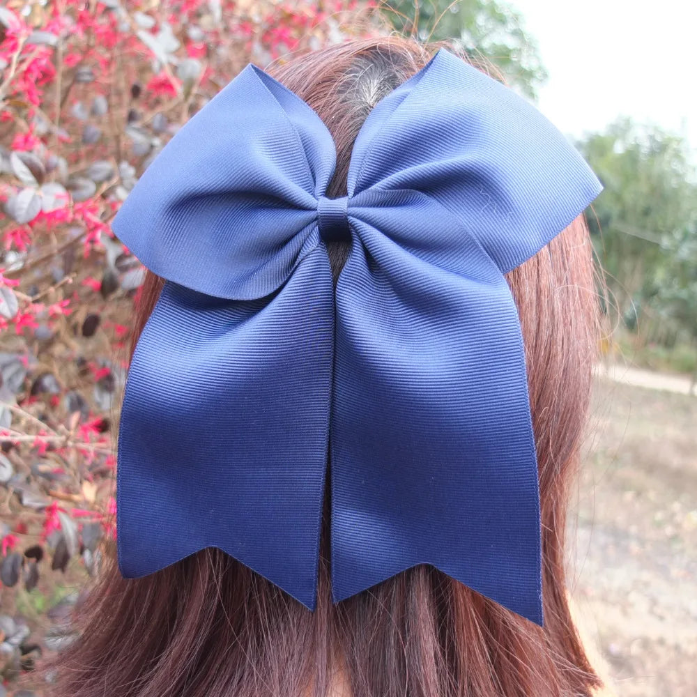 2-Pack 8" Large Grosgrain Hair Bow Clips – Girls & Women Hair Bow Clips SWANS