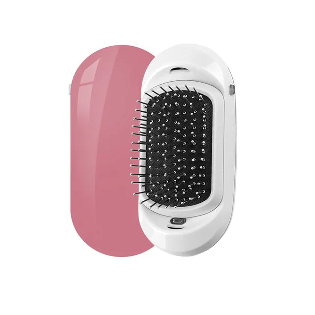 YIBER Ionic Hairbrush – Negative Ion & Scalp Massager Ionic Hair Brush SWANS Pink Upgrade China Mainland