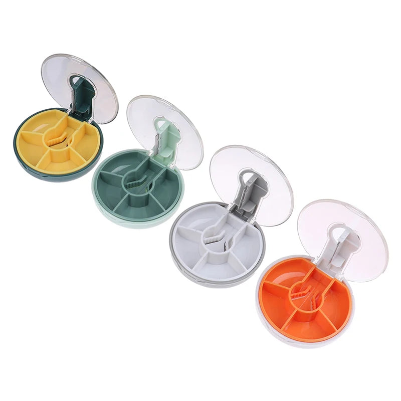 Portable Mini Pill Cutter Splitter with Storage Case Pill Cutter Organizer SWANS