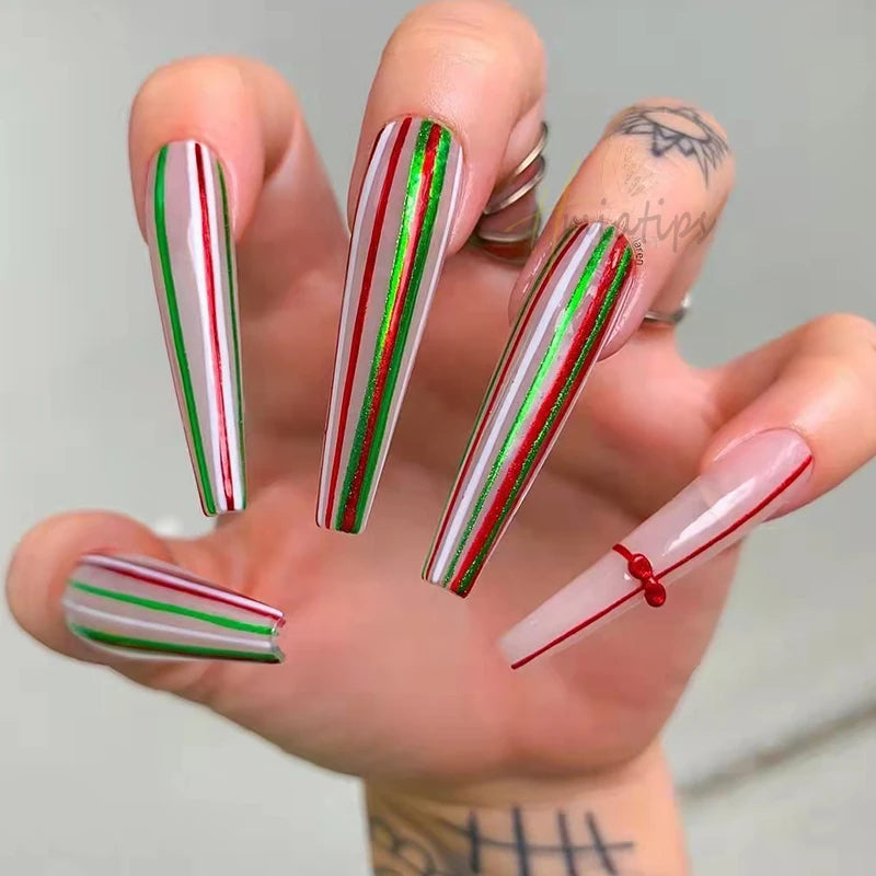 3XL Coffin Extra Long Full Cover False Nail Tips – 240pcs Clear False Nail Tips SWANS