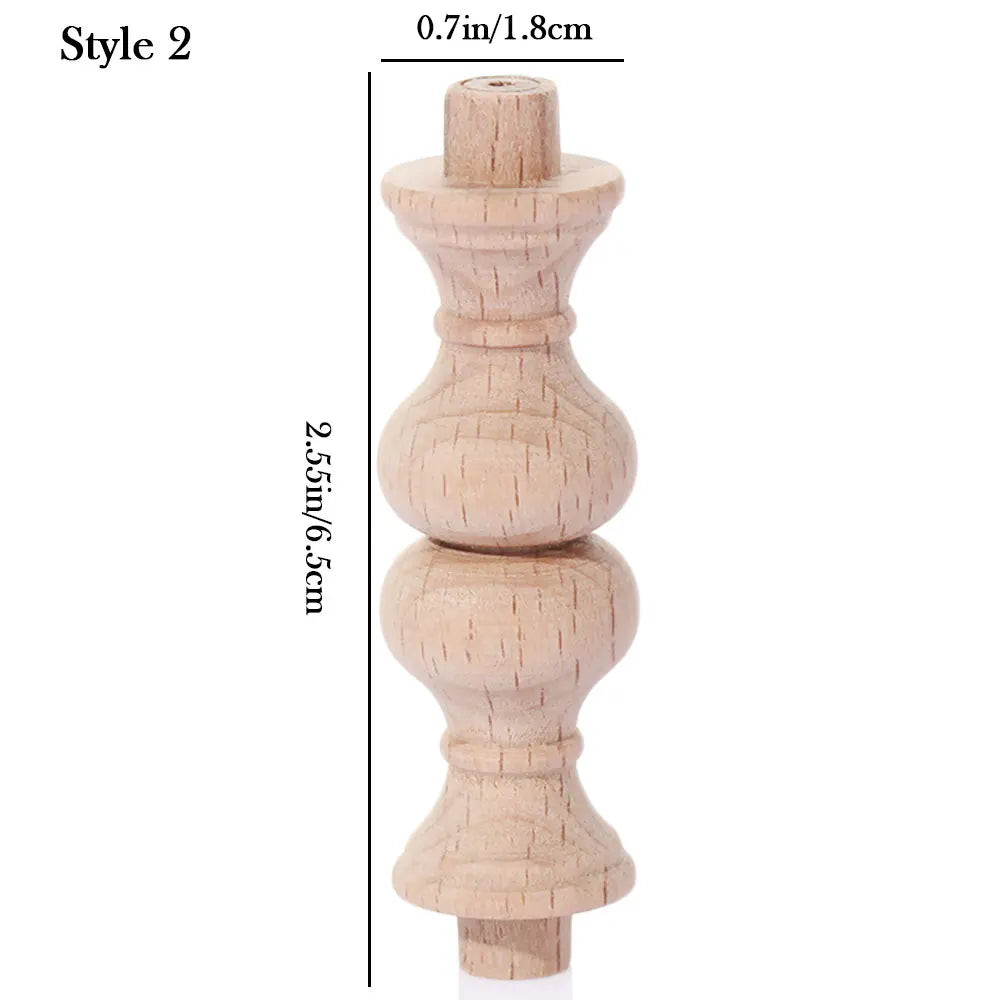 Vintage Wood Carved Furniture Leg – European Cabinet Foot Wood Furniture Leg SWANS 2