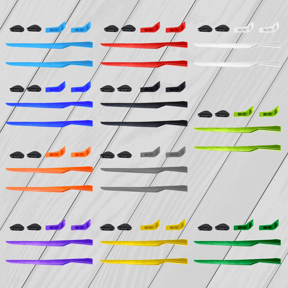 Silicone Ear Socks & Nose Pads Kit for Oakley Mainlink OO9264 57mm Eyewear Accessories SWANS