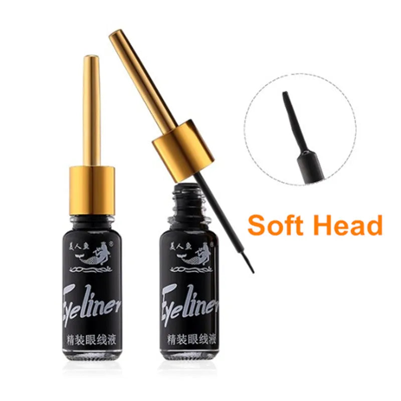 DANNYHOO Black Liquid Eyeliner Pen – Waterproof Long-Lasting Liquid Eyeliner Pen SWANS Soft Head