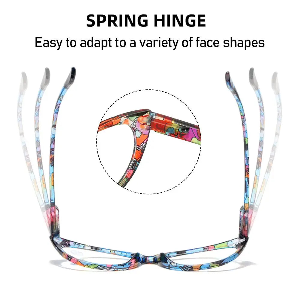 Women's Vintage Floral Reading Glasses – Ultra-Light Anti-Glare Reading Glasses SWANS