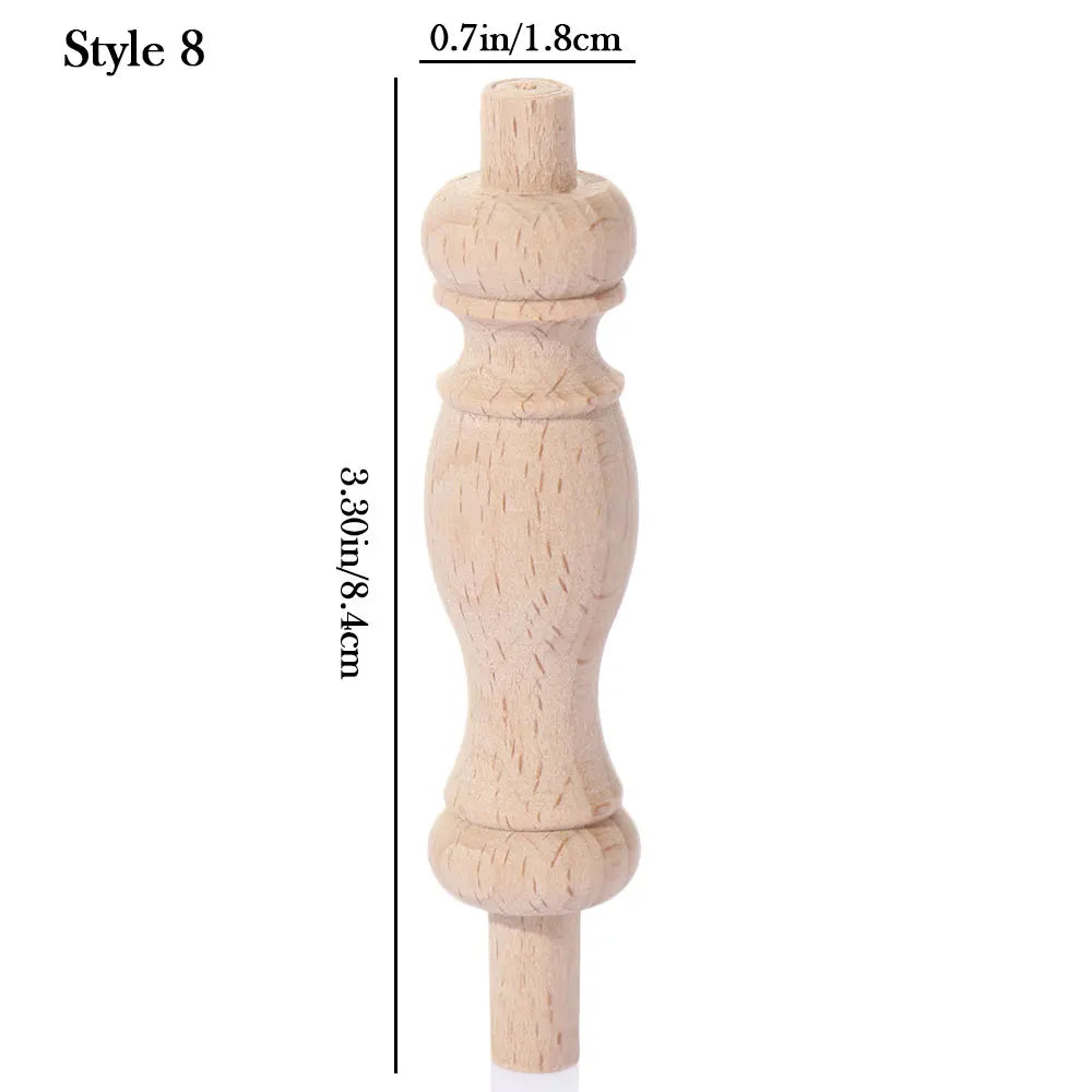 Vintage Wood Carved Furniture Leg – European Cabinet Foot Wood Furniture Leg SWANS 8