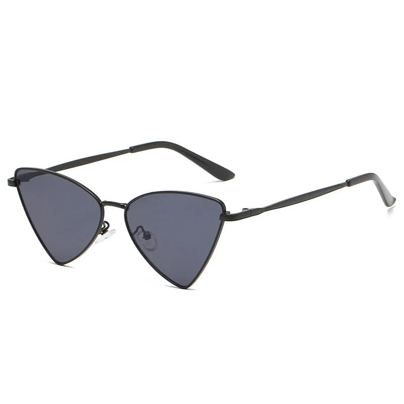 TOYEARN Cat Eye Sunglasses UV400 Metal Frame Punk Vintage Cat Eye Sunglasses SWANS