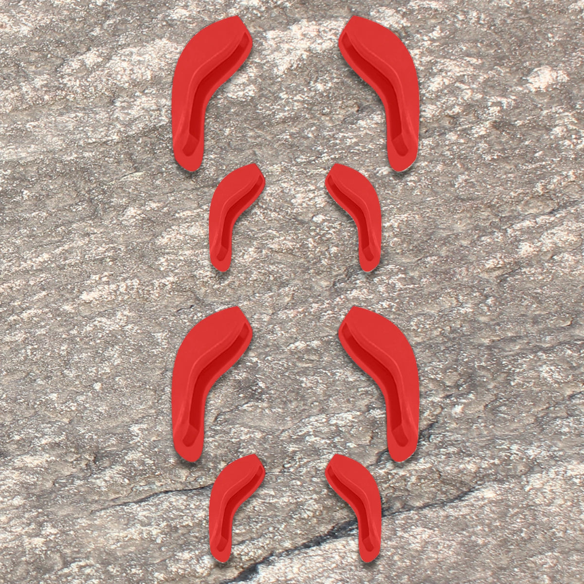 Silicone Nose Pads Replacement for Oakley Juliet – Large & Small Eyewear Accessories SWANS Red-2 Sets