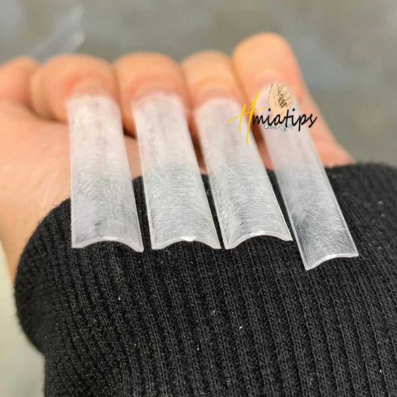 500pcs 2XL Flat Square No C Curve Half Cover Acrylic Nail Tips Acrylic Nail Tips SWANS