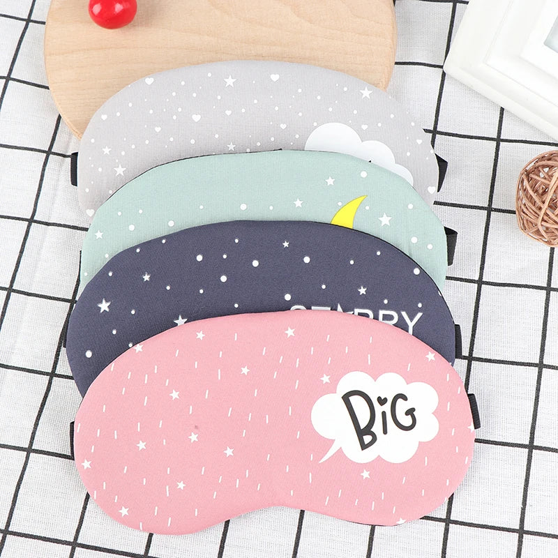 Cartoon Sleep Mask – Light Blocking Eye Cover for Travel Sleep Eye Mask SWANS