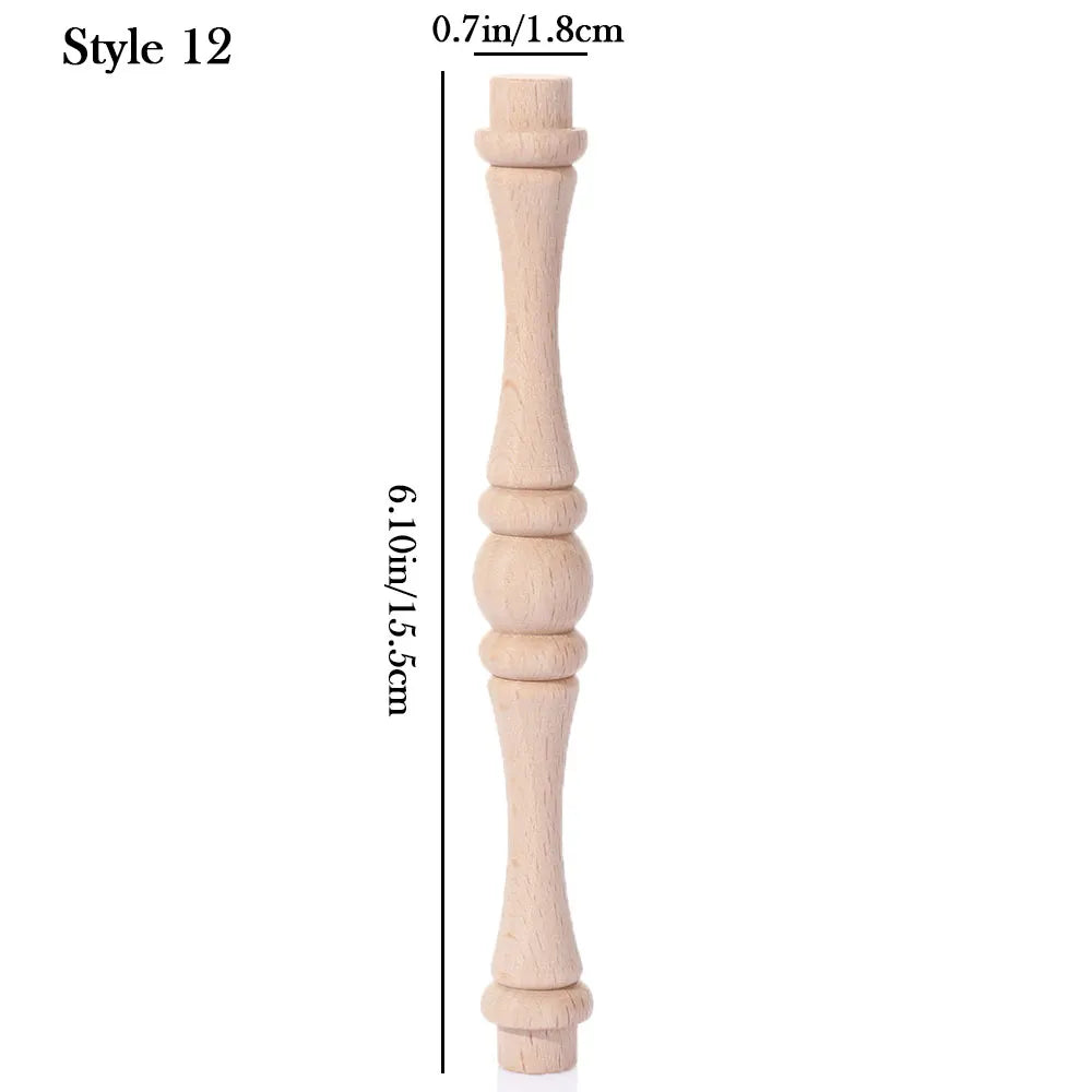 Vintage Wood Carved Furniture Leg – European Cabinet Foot Wood Furniture Leg SWANS 12