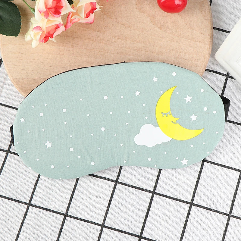 Cartoon Sleep Mask – Light Blocking Eye Cover for Travel Sleep Eye Mask SWANS as pic