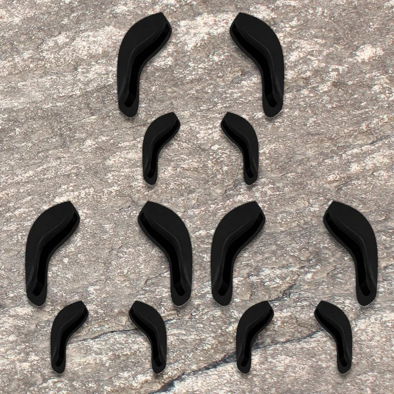 Silicone Nose Pads Replacement for Oakley Juliet – Large & Small Eyewear Accessories SWANS Black-3 Sets