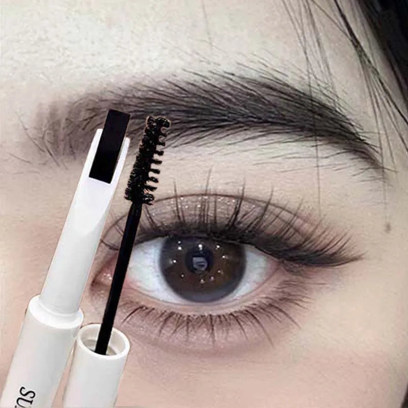 2-in-1 Eyebrow Pencil & Tint Mascara – Waterproof Feathery Brows Eyebrow Pen SWANS