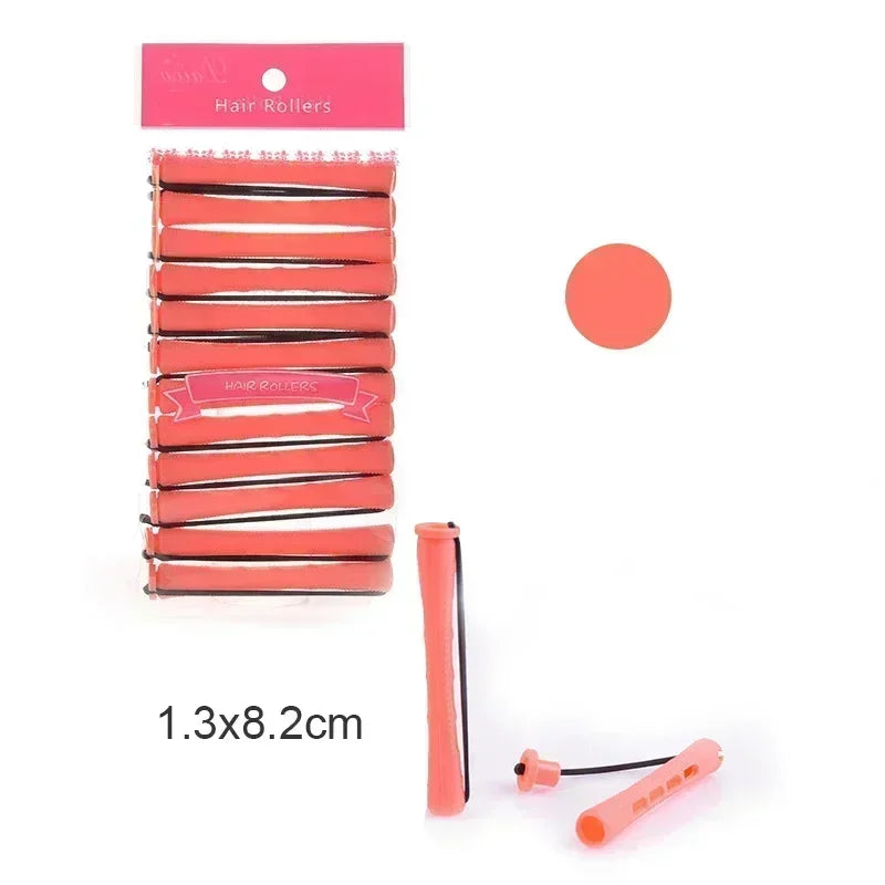 10-Pack Heatless Perm Rods – Cold Wave Hair Curling Rollers Hair Curling Rods SWANS 1.3x8.2cm