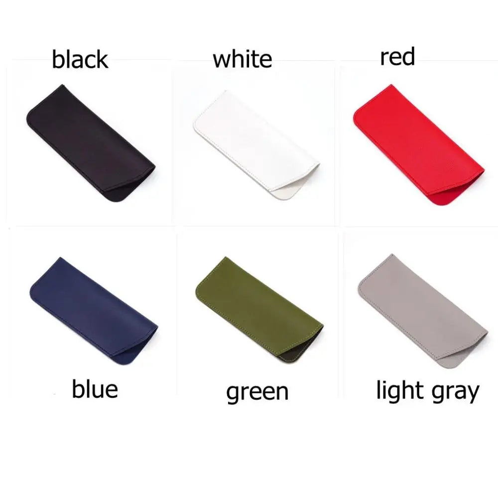 Soft PU Leather Glasses Case – Portable Unisex Eyewear Bag Eyewear Case SWANS
