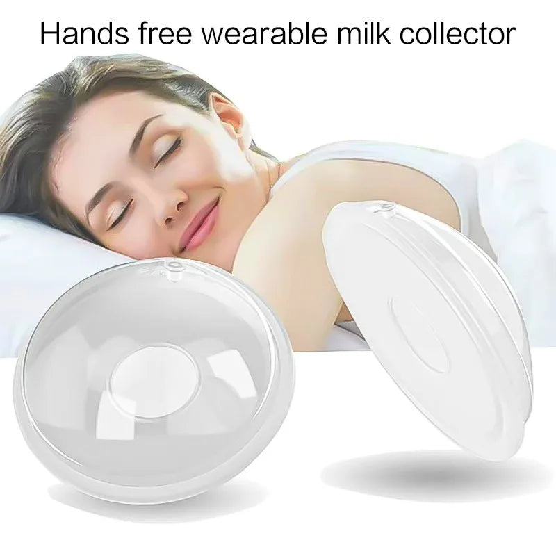 Silicone Breast Milk Collector Set – Leak-Proof Milk Saver 2PCS Breast Milk Collector SWANS WHITE