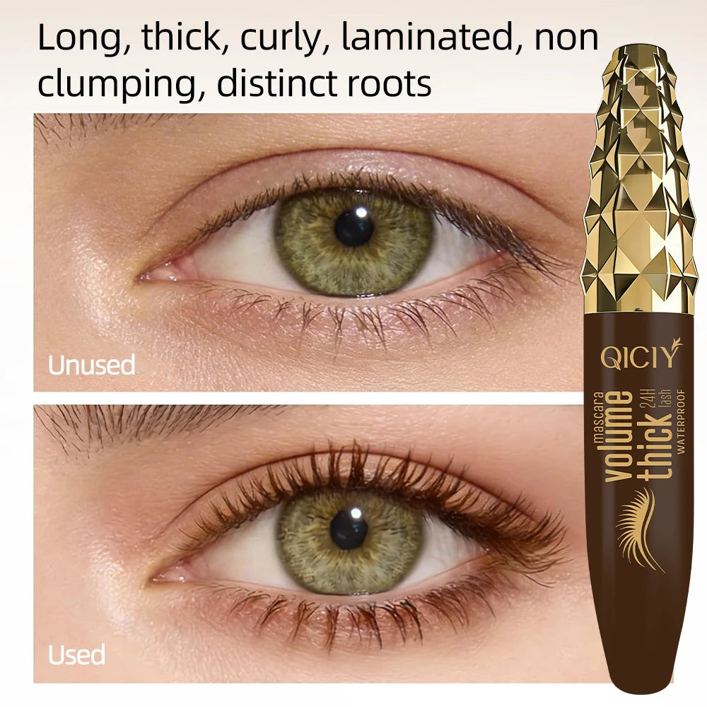 SWANS Waterproof Brown Mascara – Volumizing & Lengthening Waterproof Mascara SWANS