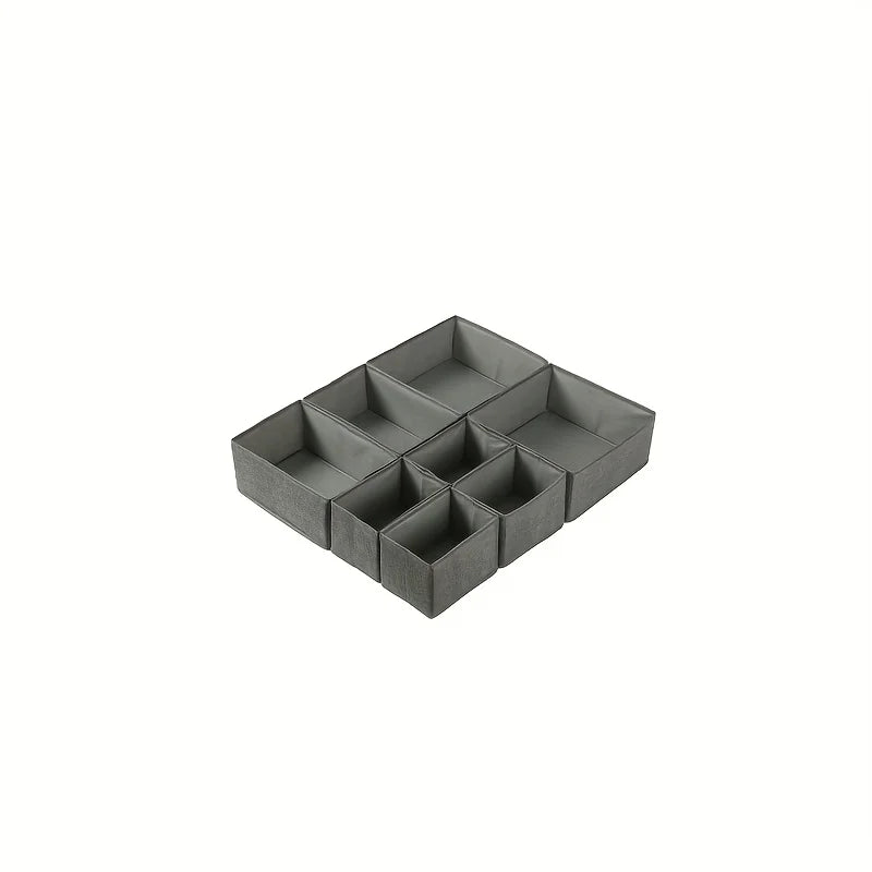 SWANS Foldable Drawer Organizer – Dresser Dividers for Clothes Drawer Organizer SWANS Grey