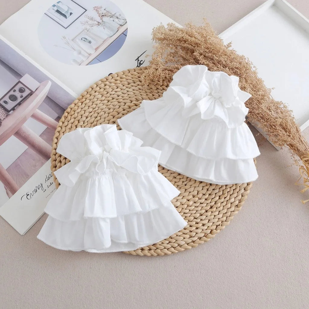 Layered Ruffle Fake Cuffs – Elastic Decorative Arm Cuffs Decorative Arm Cuffs SWANS