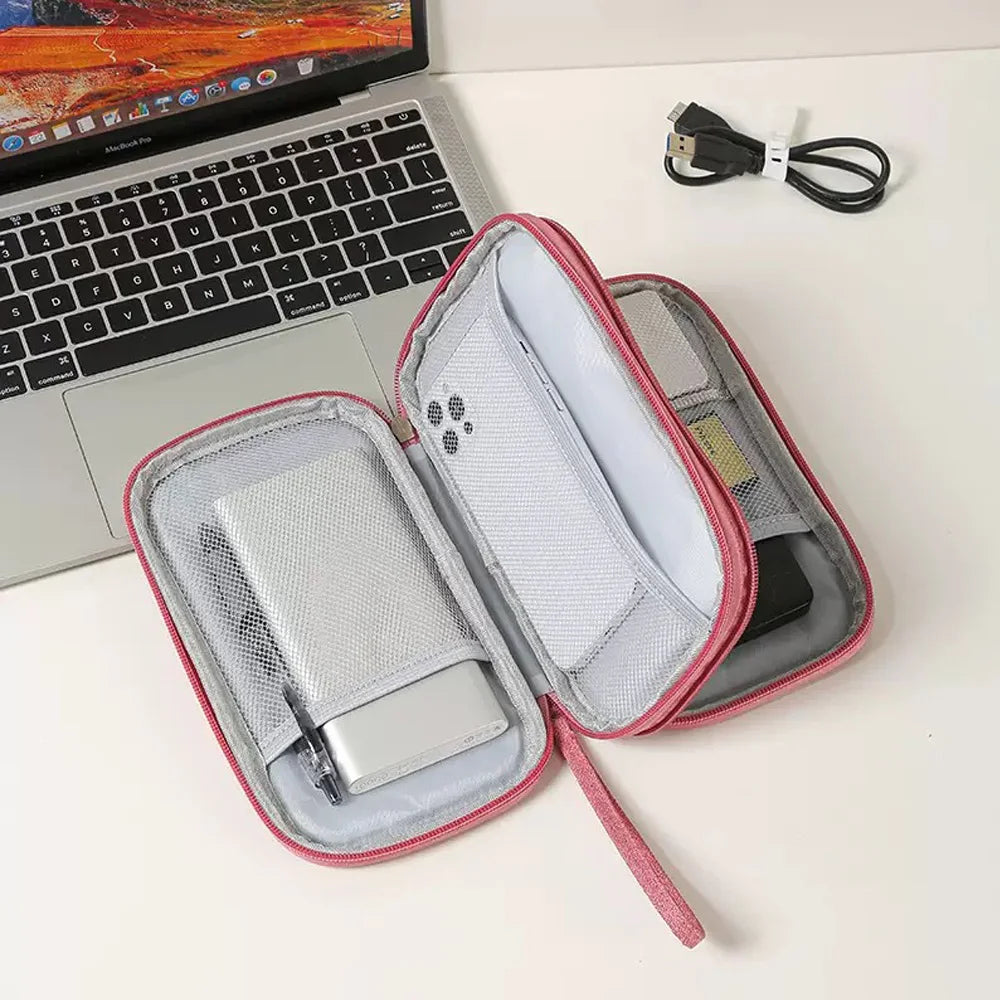 SWANS Double Layer Travel Digital Organizer Pouch Travel Organizer Pouch SWANS