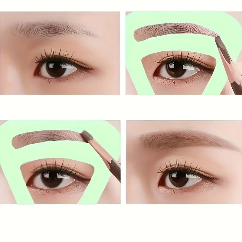 SWANS Reusable Eyebrow Stencils – 1/3/6 Piece Shaping Kit Eyebrow Stencil Set SWANS