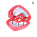 Heart Shape Refillable Makeup Palette Case with Mirror Makeup Palette Case SWANS Rose color