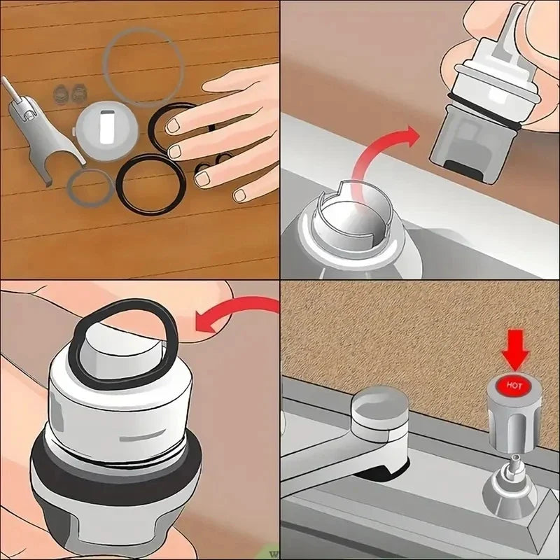Silicone Rubber O-Ring Kit – Assorted Sizes, Oil & Water Resistant O-Ring Seal Kit SWANS