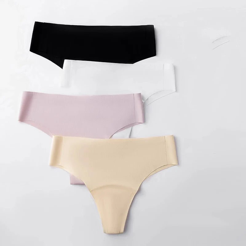 Women's Seamless No-Show Thongs – Moisture-Wicking Workout Underwear Women's Thong Underwear SWANS