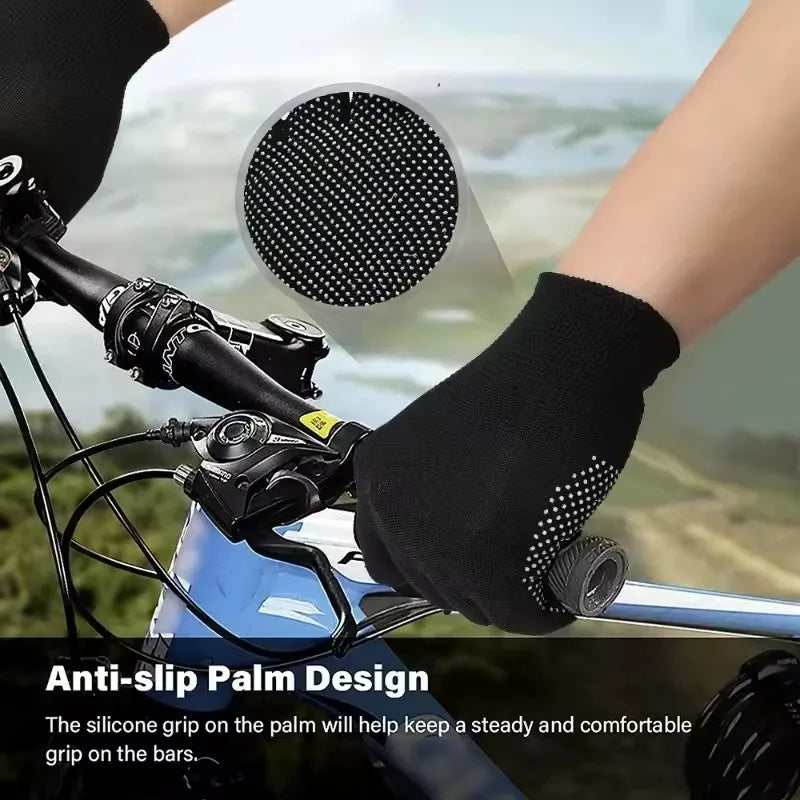 GAFASTWO Touchscreen Half Finger Nylon Gloves – Unisex Fingerless Sport Gloves SWANS