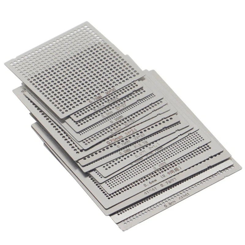 16-Piece Universal BGA Direct Heat Stencil Set – SMT SMD Rework BGA Rework Stencil SWANS